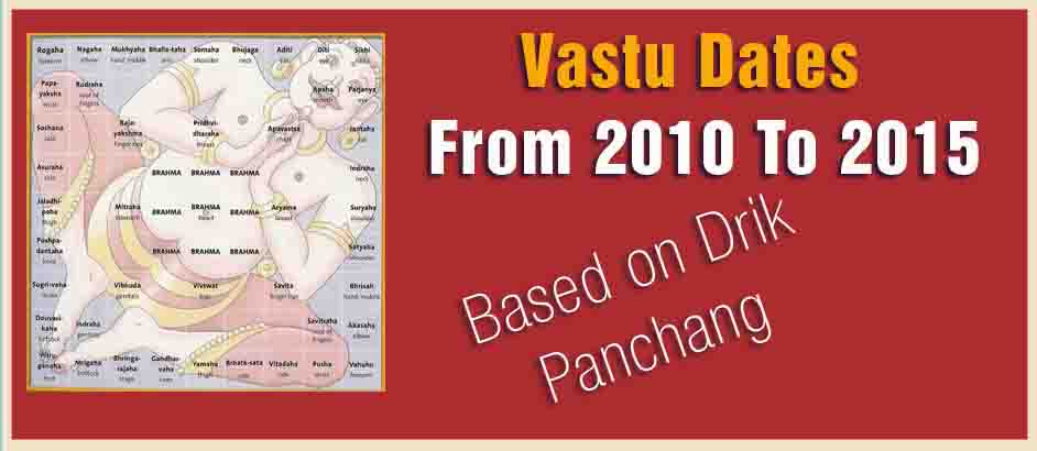 Vastu Dates, Tambaram Astrologer, Sri Thanigai Jothida Nilayam 2010-2012 வாஸ்து நாள்