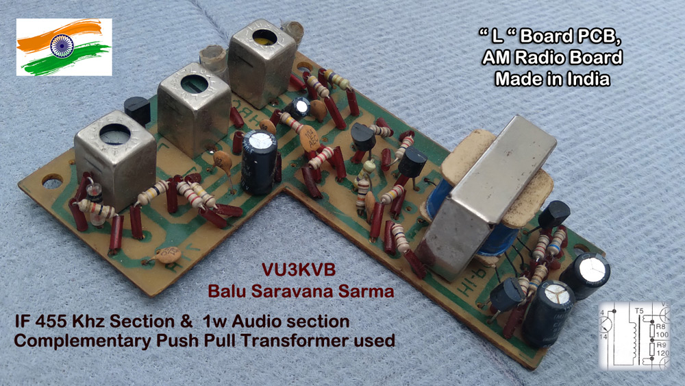 L board, L pcb, AM Radio Kit, FM Radio kit, Chennai, India, vintage radio, Old Radio, Service, Repair, Gang, Condenser, Bush, Philips, Sony, Panasonic, Morconi, AM antenna, IFT Coil, MW Osc Coil, SW antenna Coil, Audio, Push pull Transformer, OA79 Diode, Transistor, AC 128, AC129, AC 125, BF 195, BC 148, BC 157, IC TBA 810, BEL, 2 band radio, 3 band radio, 4 band radio, EL 84, Valve, Pocket Radio, Transistor Radio, Tamil nadu, Ham Radio, VU3KVB, Balu Sarvanan sarma, amateur radio, walkie talkie radio, Chennai All India Radio, 9840369677, ritchie street Chennai, Narasinga puram Street, wallers street, athipattan street, Meeran sahib street, prohithar, Chennai astrologer